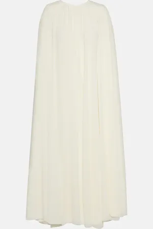 EMILIA WICKSTEAD Bridal Olivette caped midi dress