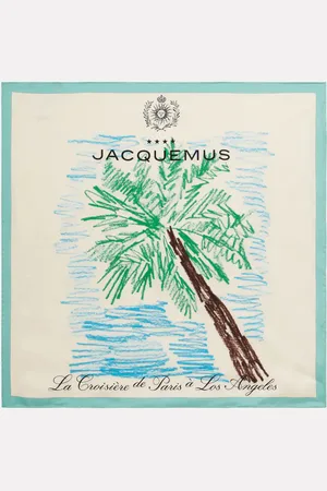 Jacquemus Palmier printed silk scarf