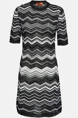 Missoni Zig-zag knit sequined minidress