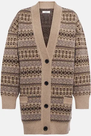 Marant Etoile Lerry Fair Isle wool cardigan