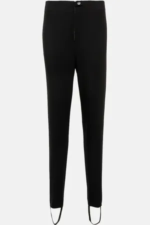 Alaïa AlaÃ¯a High-rise stirrup wool pants