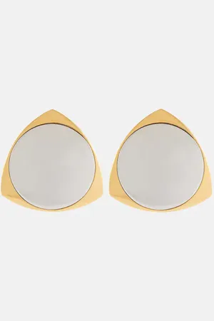 Saint Laurent Shield clip-on earrings