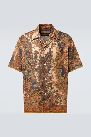 VALENTINO Paisley linen shirt