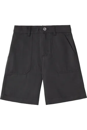 Moncler Cotton and linen gabardine shorts