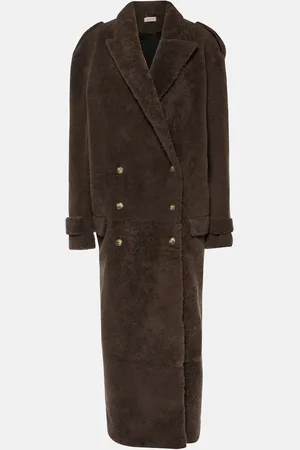 The Mannei Rutul oversized faux fur-trimmed coat