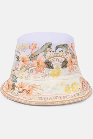 ZIMMERMANN Printed canvas bucket hat
