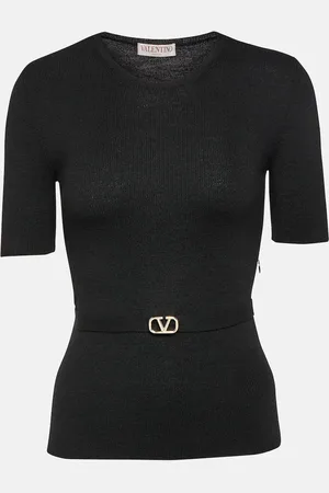 VALENTINO Belted virgin wool sweater