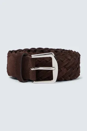 Loro Piana Alsavel braided suede belt