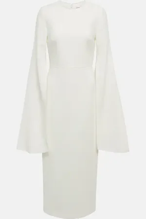 Roksanda Bridal Zimara crÃªpe midi dress