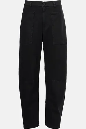 Velvet Brylie cotton twill barrel-leg pants