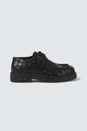 Bottega Veneta Haddock Intrecciato leather Derby shoes