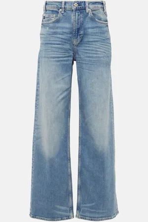 AG Jeans New Baggy high-rise wide-leg jeans