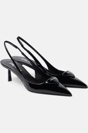 Prada Leather slingback pumps