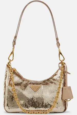 Prada Sequined Re-Nylon shoulder bag