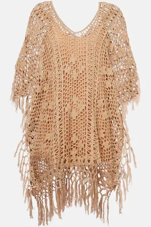 ANNA KOSTUROVA Crochet cotton kaftan