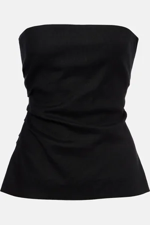 SIR Dorian linen-blend tube top