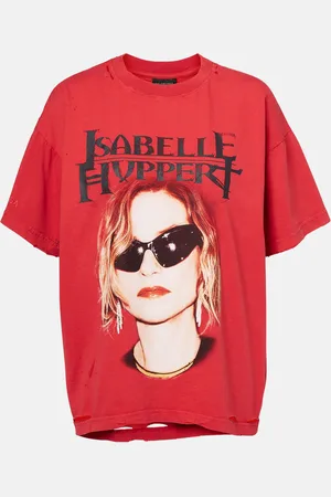 Balenciaga Isabelle distressed cotton jersey T-shirt