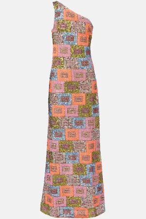 ‎Taller Marmo‎ Sequined one-shoulder gown