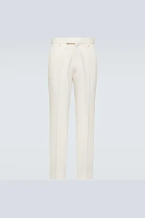 Ermenegildo Zegna Cotton and wool straight pants