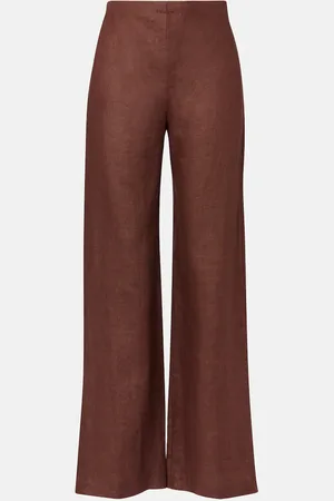 FAITHFULL THE BRAND Ilride high-rise linen straight pants