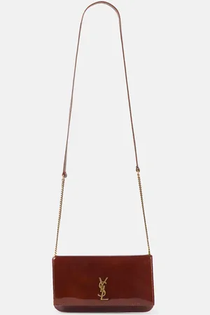 Saint Laurent Cassandre patent leather phone case