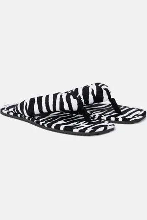 The Attico Indie zebra-print thong sandals
