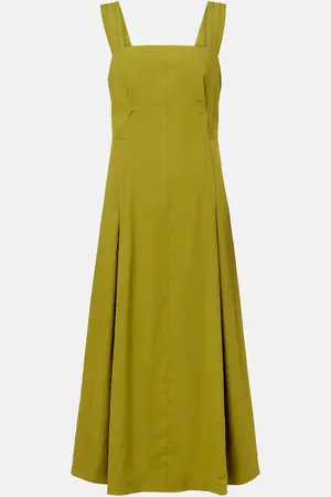 Vince Linen-blend midi dress
