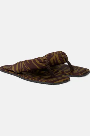 The Attico Indie zebra-print thong sandals