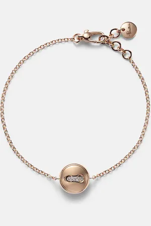 Pomellato Pom Pom Dot 18kt rose pendant bracelet with turquoise and diamonds
