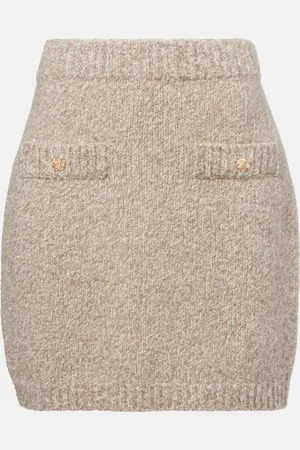 Jardin des Orangers Cashmere-blend miniskirt