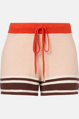 ZIMMERMANN Ascension knitted cotton-blend shorts