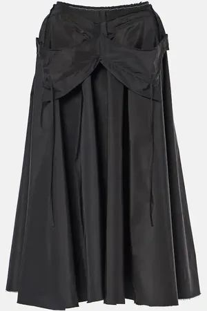 Maison Margiela Deconstructed taffeta midi skirt