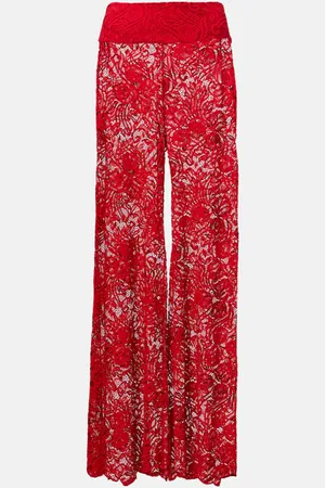 ALEXANDRA MIRO Paloma lace wide-leg pants