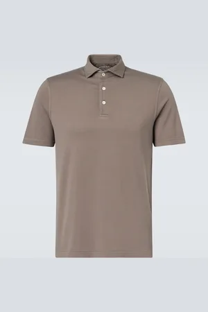 FEDELI Zero cotton jersey polo shirt