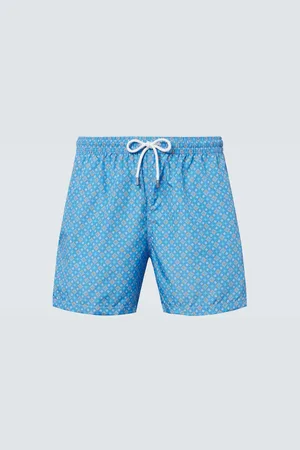 FEDELI Madeira floral swim trunks