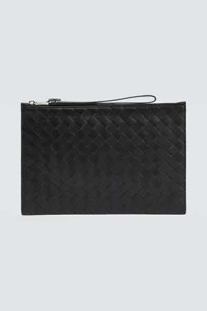 Bottega Veneta Intrecciato Large leather pouch