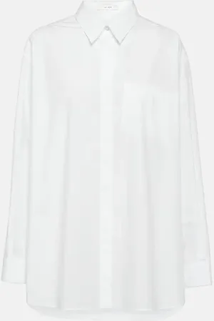 The Row Eleni cotton poplin shirt