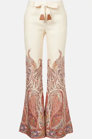 ZIMMERMANN Paisley linen flared pants