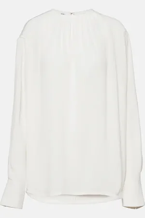Totême Gathered crÃªpe blouse