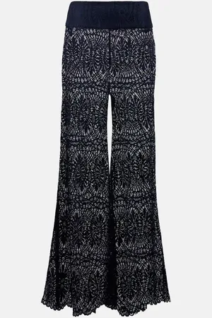 ALEXANDRA MIRO Paloma lace wide-leg pants