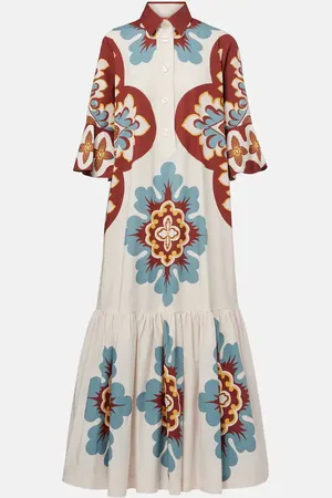 La DoubleJ Artemis printed cotton shirtdress