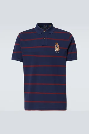 Ralph Lauren Polo Bear striped cotton polo shirt