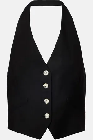 VERONICA BEARD Arabella linen-blend vest