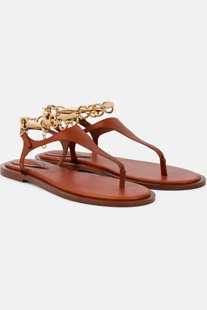 ZIMMERMANN Wild leather thong sandals