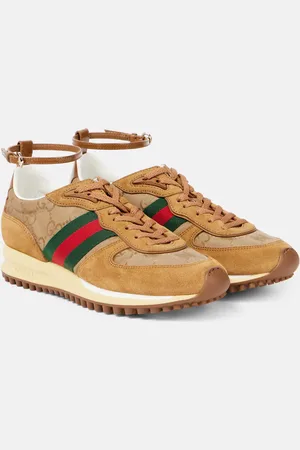 Gucci Re-Motion Web Stripe suede sneakers