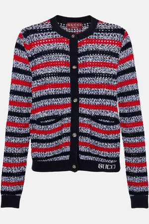 Gucci Striped cotton-blend cardigan