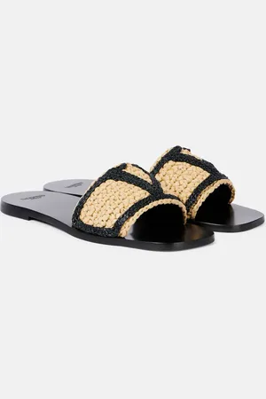 VALENTINO GARAVANI Viva Superstar embroidered crochet slides