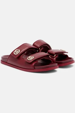Gucci GG crystal-embellished leather sandals
