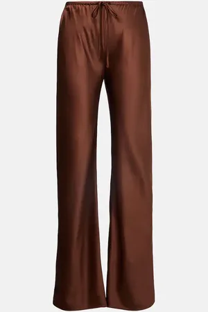 VERONICA BEARD Billie silk-blend straight pants