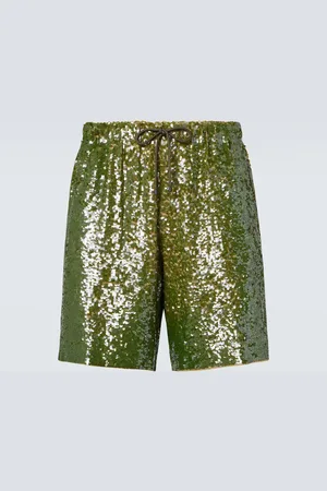 DRIES VAN NOTEN Sequined Bermuda shorts